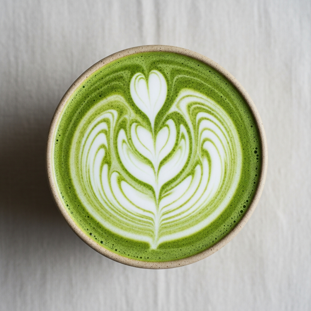 Matcha latté s ovesným mlékem