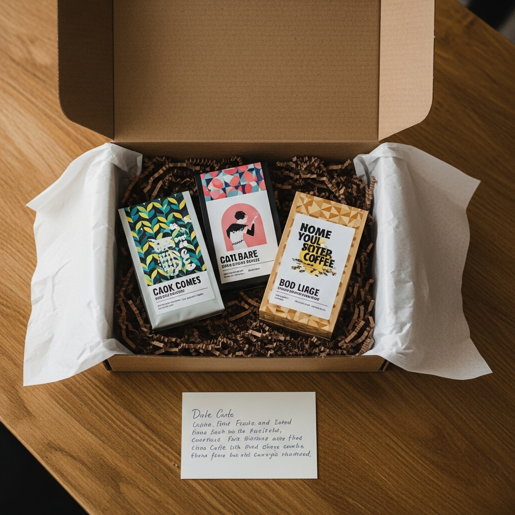 Předplatné kávy — monthly box